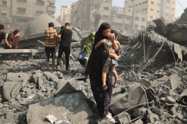 'গাজায় লক্ষাধিক মানুষকে হত্যা করেছে ইসরায়েল'