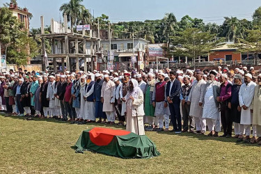 ভোলার প্রবীণ সাংবাদিক হাবিবুর রহমানের দাফন সম্পন্ন