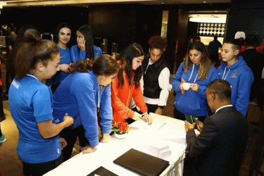 ঢাকায় আজারবাইজান নারী ফুটবল দল