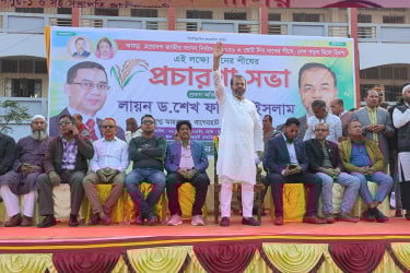 বাগেরহাটে ধানের শীষের প্রচারণা সমাবেশ