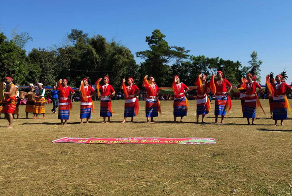 নেত্রকোনায় গারোদের ওয়ানগালা উৎসব
