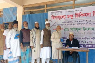 পিরোজপুরে ৩ শতাধিক রোগীকে বসুন্ধরা আই হসপিটালের বিনামূল্যে চক্ষু চিকিৎসা