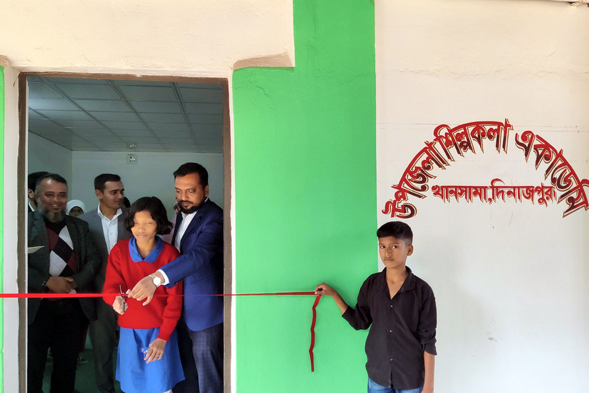 দিনাজপুরের খানসামায় শিল্পকলা কেন্দ্রের অস্থায়ী কার্যালয় উদ্বোধন