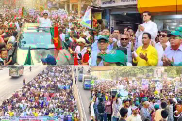 যাত্রাবাড়ীতে নবীউল্লাহ নবীর নেতৃত্বে গণমিছিল