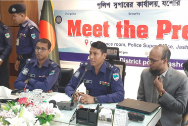 যশোরে নবাগত পুলিশ সুপারের মতবিনিময়