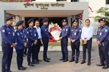 গাজীপুরের নতুন এসপি মো. শরিফউদ্দীনের যোগদান