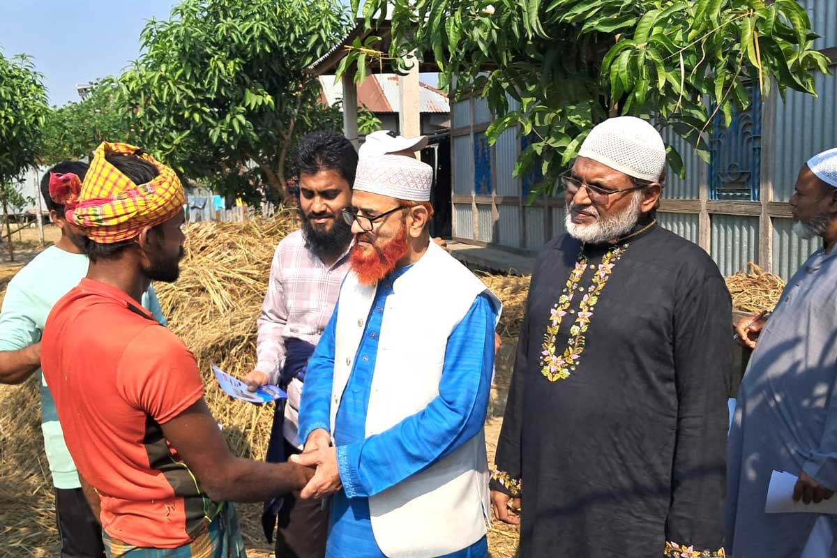 চাঁদপুর-৩ আসনে জামায়াত প্রার্থীর গণসংযোগ