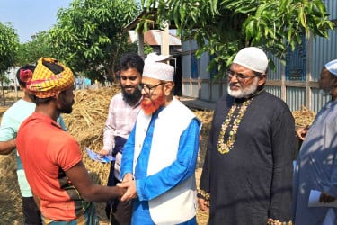 চাঁদপুর-৩ আসনে জামায়াত প্রার্থীর গণসংযোগ