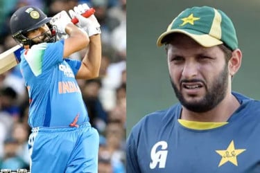 রোহিত শর্মা ভেঙে দিলেন আফ্রিদির যে রেকর্ড