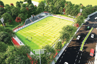 বদলে যাচ্ছে মহসিন কলেজের মাঠ