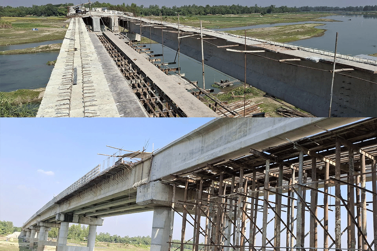 জয়ন্তীপুর সেতুর নির্মাণকাজ নির্ধারিত সময়ে শেষ হওয়া নিয়ে সংশয়