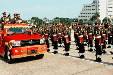 বাংলাদেশ মিলিটারি একাডেমিতে রাষ্ট্রপতি কুচকাওয়াজ অনুষ্ঠিত
