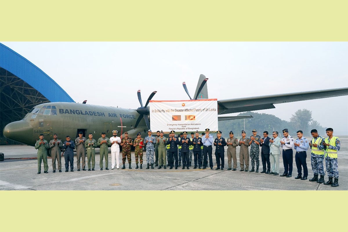 শ্রীলঙ্কায় ঘূর্ণিঝড়-বন্যায় আক্রান্তদের জন্য বাংলাদেশ সরকারের ত্রাণ সহায়তা