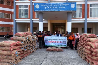 গোপালগঞ্জ–পিরোজপুরে কৃষকদের হাতে বিনামূল্যে আলুবীজ