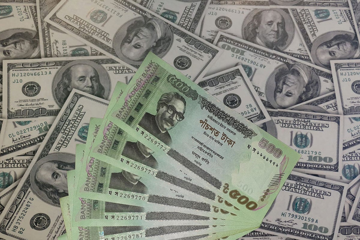 বাংলাদেশি টাকায় আজকের মুদ্রা বিনিময় হার