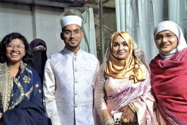 ছাত্রশক্তির নেত্রীকে বিয়ে করলেন এনসিপির হান্নান মাসউদ