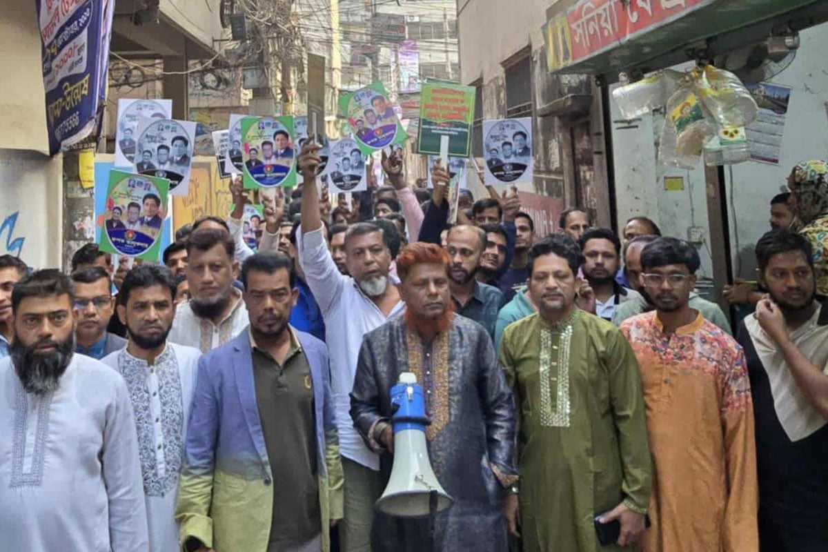 যাত্রাবাড়ীতে তাপসের নেতৃত্বে ধানের শীষের গণসংযোগ