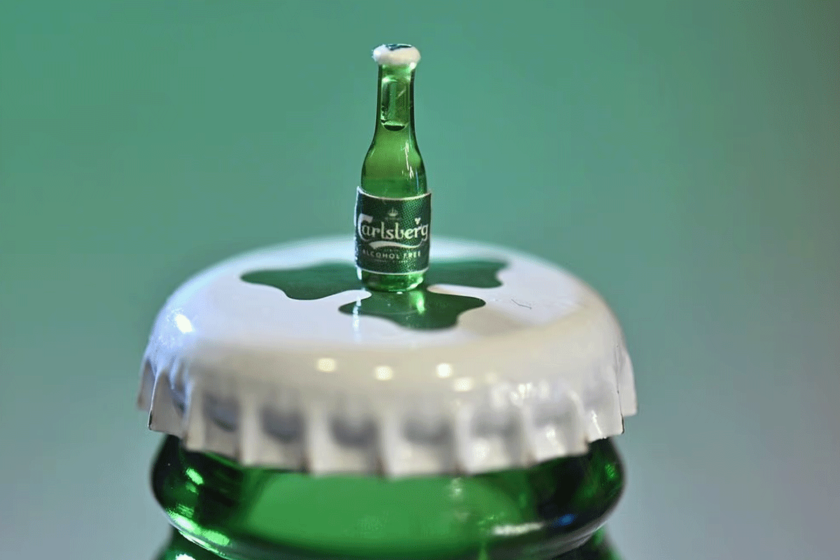 বিশ্বের সবচেয়ে ছোট বিয়ারের বোতল বানালো কার্লসবার্গ