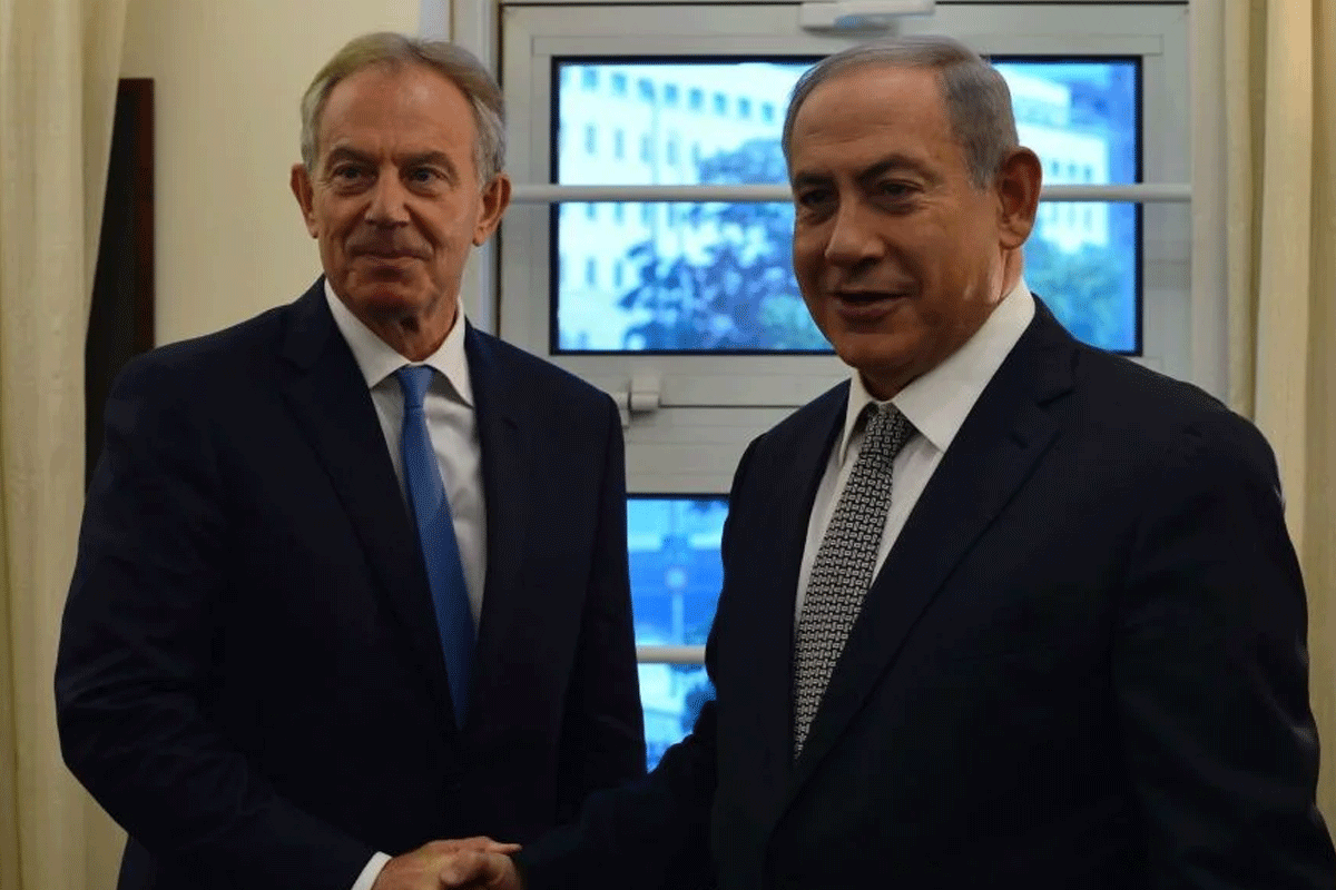 গাজা ইস্যুতে গোপন বৈঠকে নেতানিয়াহু-টনি ব্লেয়ার