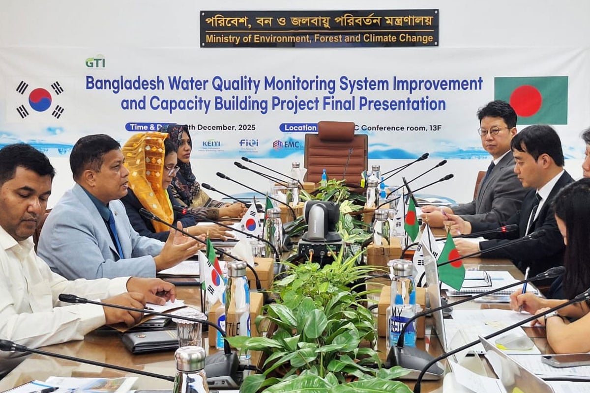 দক্ষিণ কোরিয়ার সহায়তায় স্বয়ংক্রিয় নদী পানি মান মনিটরিং ব্যবস্থা চালু করবে সরকার