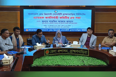 ব্রাহ্মণবাড়িয়া রেড ক্রিসেন্টের র্কাযনিবাহী কমিটির সভা