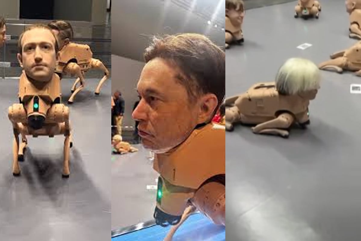 ইলন মাস্ক, মার্ক জাকারবার্গের আদলে রোবট কুকুর