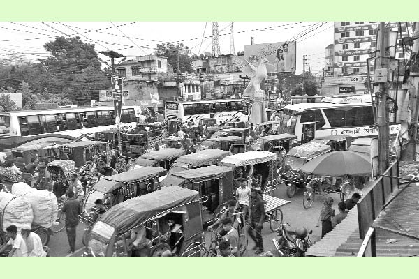 যানজটে নাকাল ঝিনাইদহবাসী