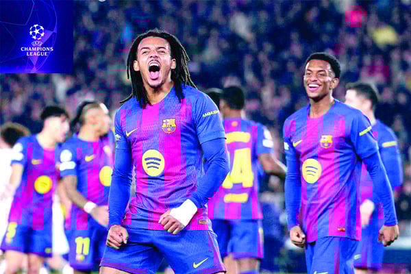 কুন্দের জোড়া গোলে বার্সার জয়