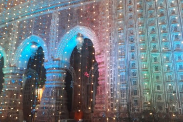 হাজারো প্রদীপে আলোকিত ঐতিহাসিক কান্তজিউ মন্দির