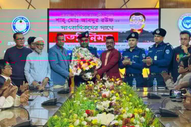 ব্রাহ্মণবাড়িয়ায় সাংবাদিকদের সাথে নবাগত এসপির মতবিনিময়