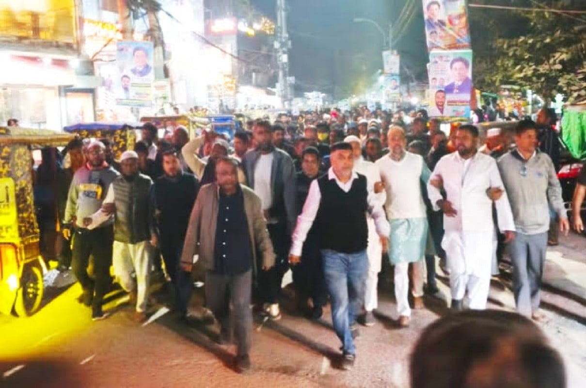 তফসিলকে স্বাগত জানিয়ে ডেমরা থানা বিএনপির মিছিল