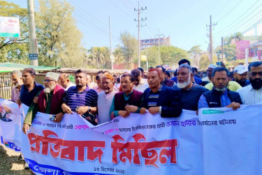 নোয়াখালীতে বিএনপি ও সহযোগী সংগঠনের বিক্ষোভ মিছিল