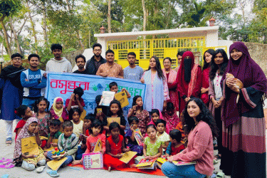 সুবিধা বঞ্চিত মান্তা শিশুদের পাশে বসুন্ধরা শুভসংঘ