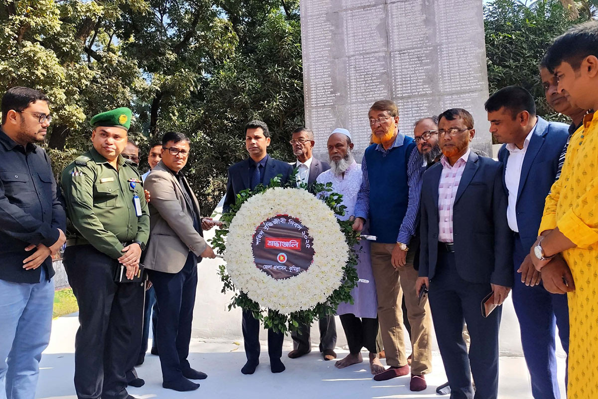 কুমিল্লায় যথাযোগ্য মর্যাদায় পালিত হলো শহীদ বুদ্ধিজীবী দিবস