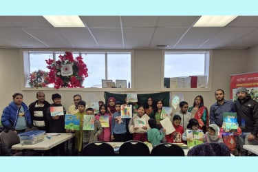 কানাডার ক্যালগেরিতে বিজয় দিবস উপলক্ষ্যে শিশু কিশোরদের চিত্রাঙ্কন