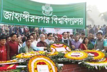 যথাযোগ্য মর্যাদায় জাবিতে বিজয় দিবস উদযাপন