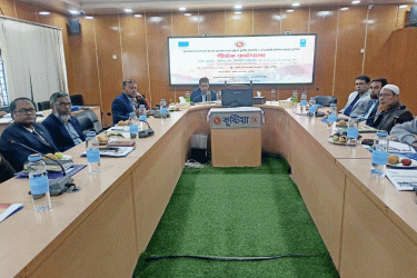 কুষ্টিয়ায় গ্রাম আদালত সম্পর্কে জনসচেতনতা বৃদ্ধিতে কর্মশালা