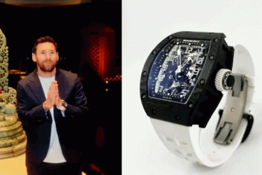 মেসিকে ১১ কোটি টাকার অতিবিরল ঘড়ি উপহার দিলেন অনন্ত