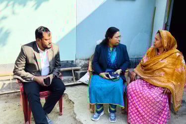 সুদানে আহত শান্তিরক্ষী মোস্তাকিম হোসেনের পরিবারের পাশে উপজেলা প্রশাসন