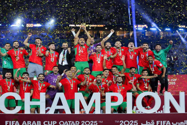 নাটকীয় ফাইনালে জর্ডানকে হারিয়ে আরব কাপ জিতল মরক্কো