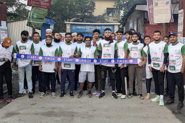 মহান বিজয় দিবস উপলক্ষে মুন্সীগঞ্জে ৫ কিলোমিটার দৌড় প্রতিযোগিতা