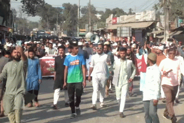 হাদিকে হত্যার প্রতিবাদে রংপুরে শোকর‍্যালি ও সমাবেশ