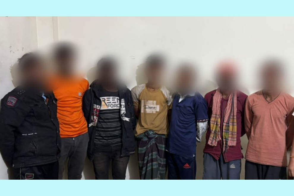 সিলেটের কানিশাইল থেকে ৭ জন গ্রেফতার
