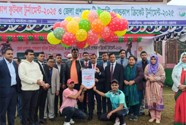 খাগড়াছড়িতে ফুটবল ও ক্রিকেট টুর্নামেন্টের উদ্বোধন