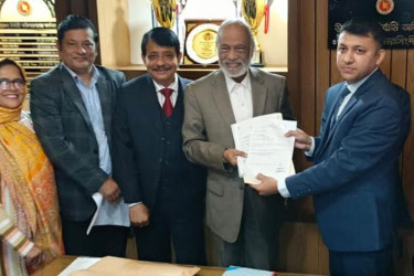 নরসিংদী-২ আসনে মনোনয়ন জমা দিলেন ড. আব্দুল মঈন খান