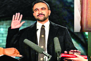 কোরআন ছুঁয়ে শপথ জোহরান মামদানির