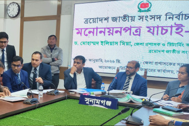 সুনামগঞ্জে ১৩ প্রার্থীর মনোনয়নপত্র বাতিল, বৈধ ২৬