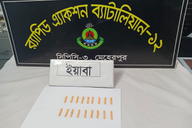 মেহেরপুরে ৯০ পিস ইয়াবাসহ যুবক আটক
