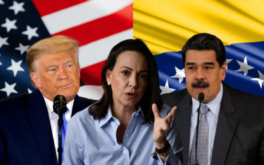 ভেনেজুয়েলায় ক্ষমতার লড়াইয়ে অনড় অবস্থানে মাচাদো