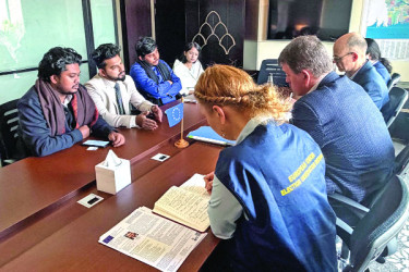 ইইউ ইলেকশন অবজারভেশনের সঙ্গে বৈষম্যবিরোধী ছাত্র আন্দোলনের বৈঠক